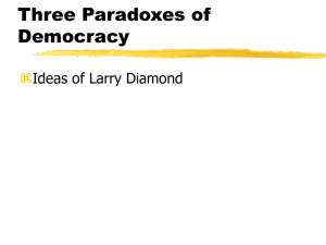 Three Paradoxes of Democracy