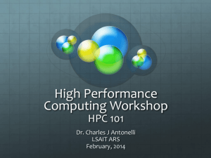 HPC101 - Advanced Research Computing at UM (ARC)