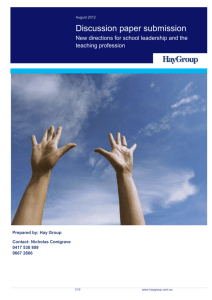 Hay Group case study template A4 - Department of Education and