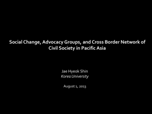 Social Changes in Pacific Asia
