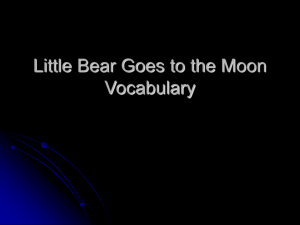 Little Bear Goes to the Moon Vocabulary