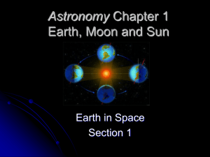 Earth, Moon, and Sun