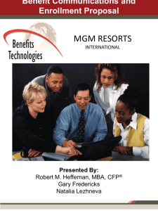 MGM Proposal 1 - Benefits Technologies