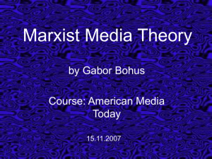Marxist Media Theory