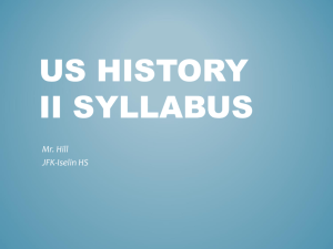 US History II Syllabus