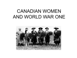 Cara-women and WWI-powerpoint