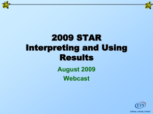 2009 Post-Test Workshop slides - Welcome to the California TAC's
