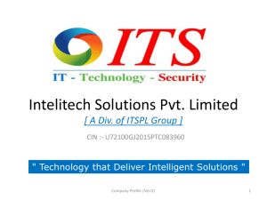 Intelitech Solutions Pvt. Limited [ A Div. of ITSPL Group ]