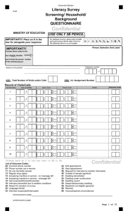 Background Questionnaire