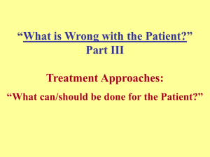 What Is Wrong With The Patient?