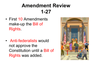 amendments and court case review