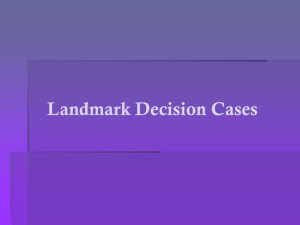 Landmark U.S. Supreme Court Cases