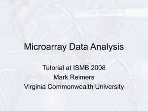 Microarray Data Analysis