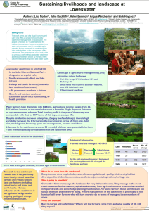 Sustaining livelihoods and landscape at
