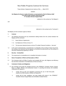 Sample Contract for Services