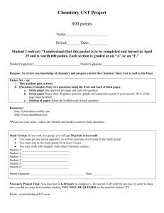 CST Review Packet - Syiem Science