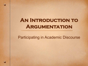 An Introduction to Argument