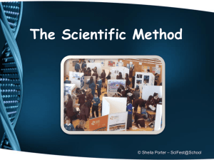 The scientific method - student presentation