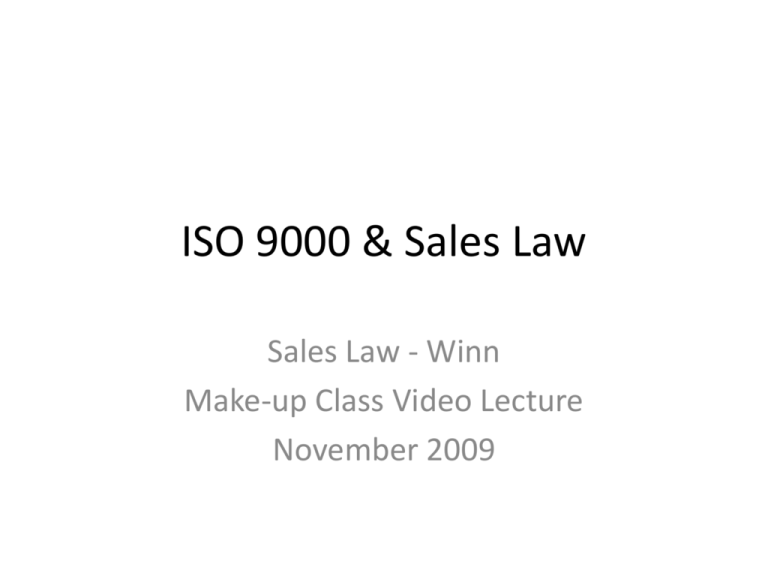 iso-9000-sales-law