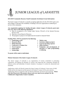 2014-2015 JLL Grant Application & Checklist
