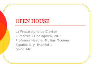 open house - School District of Clayton