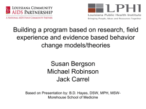Step 3: Understanding Behavior Change Theory