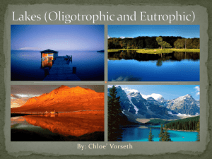 Lakes (Oligortrophic and Eutrophic)