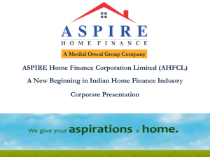 Presentation - Aspire Home Finance