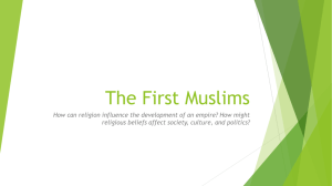 The First Muslims - Mater Academy Lakes High School