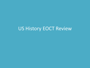 US History EOCT Review
