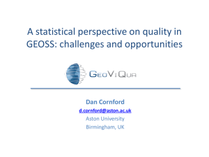 A statistical perspective on quality in GEOSS