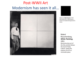 Post WWII--Abstraction