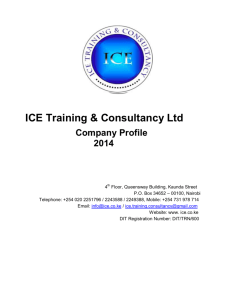 Our Fees - ICE Training and Consultancy