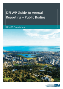 DELWP Guide to Annual Reporting – Public Bodies
