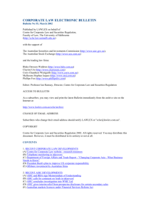 Corporate Law Bulletin 55 - March 2002