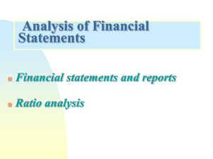 Analysis of Financial Statements