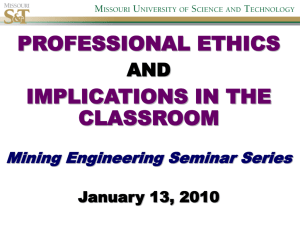 Presentation on Ethics