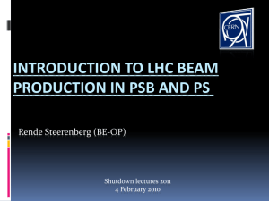 Introduction to LHC beam production in PSB and PS