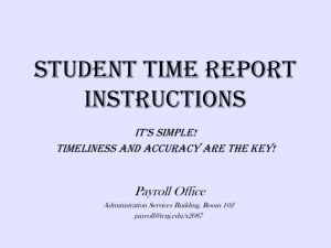 Time Report Presentation