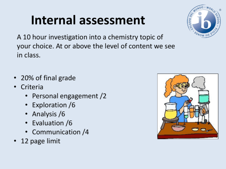 Internal Assessment