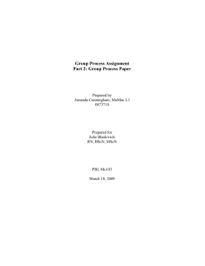 Group Process Assignment paper