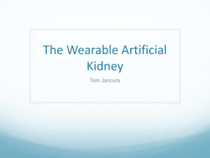 The Wearable Artificial Kidney