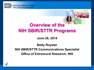 NIH Regional Seminar SBIR-STTR Presentation June 2014