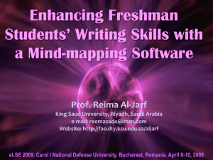 enhancing freshman students' writing skills with a mind