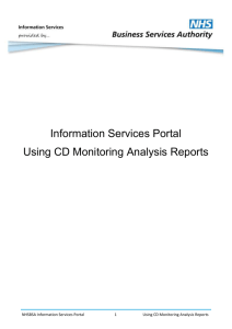 Using CD Monitoring Analysis Reports