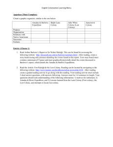 English Colonization Learning Menu Appetizer (Must Complete