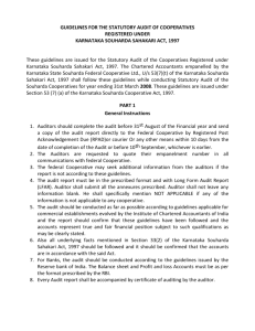 Instructions - Karnataka State Souharda Federal Cooperative Ltd