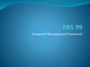 PAS 99 presentation