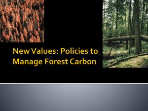 are carbon offsets… - FRST 523 – Forest and Environmental Policy