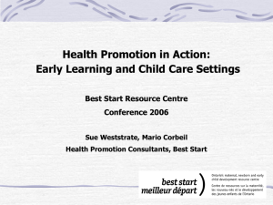 What is Health? - Best Start Resource Centre